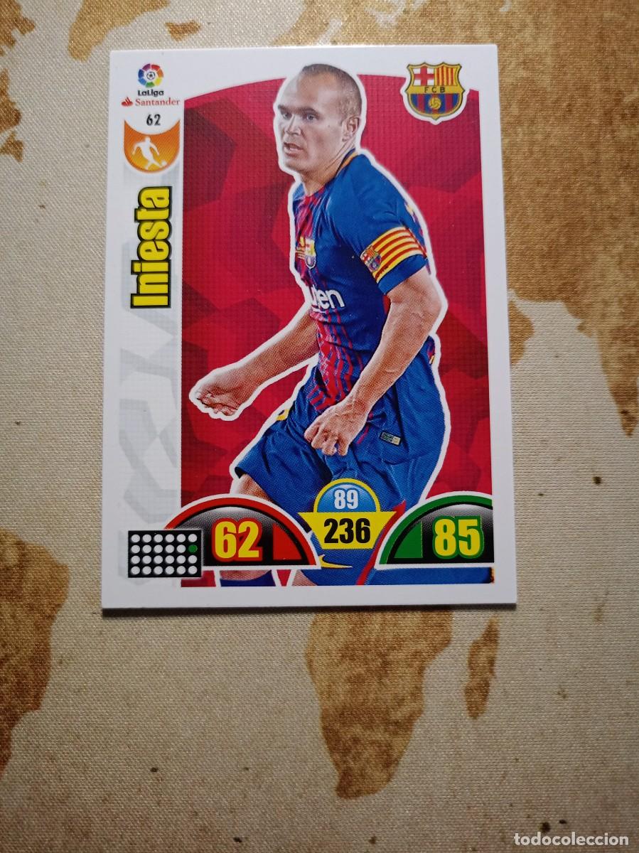 Cromos de Futebol: Barcelona 62 INIESTA Adrenalyn 2017-18