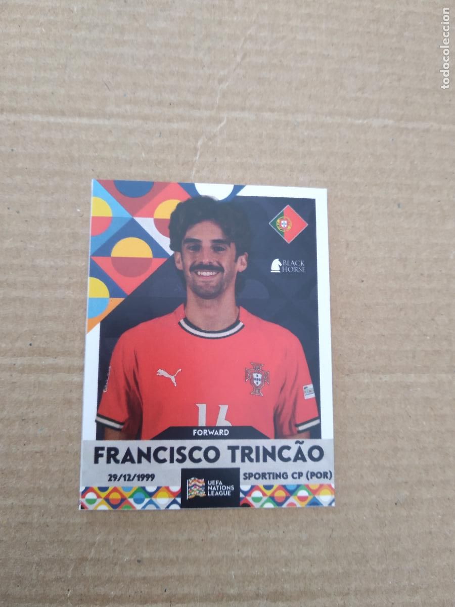Figurine di Calcio: 82 TRINCAO PORTUGAL CROMO FUTBOL LIGA NACIONES UEFA NATIONS LEAGUE FINALS 2025 BLACK HORSE