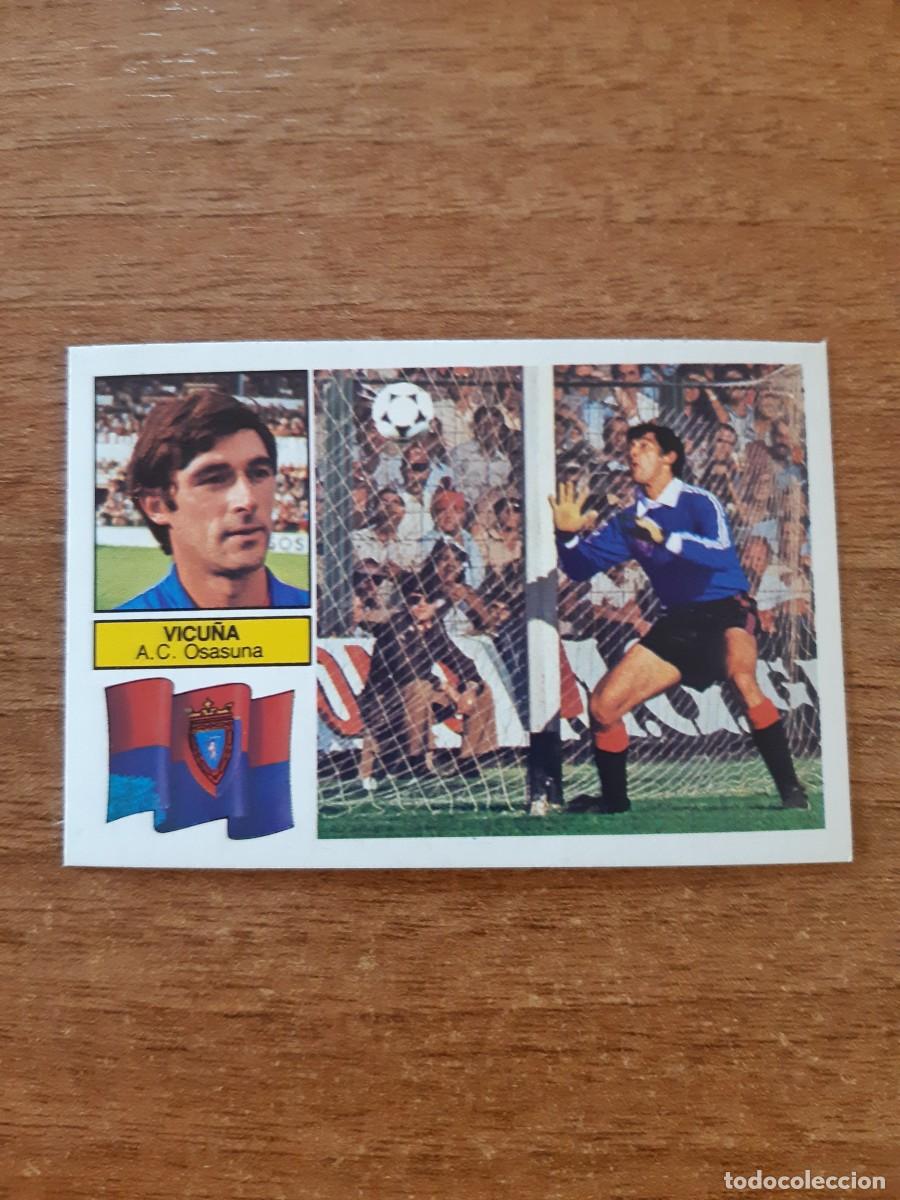 Figurine di Calcio: Vicu&ntilde;a (Osasuna) Liga 82-83 ESTE. Nunca pegado, sin pegar