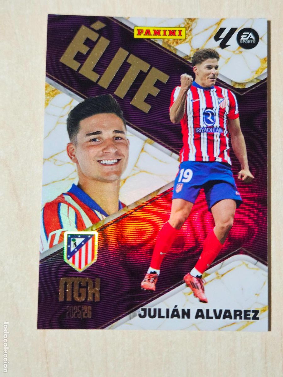 Figurine di Calcio: CROMO N&ordm; 8 JULIAN ALVAREZ - MEGACRACKS 2025 26 - ELITE