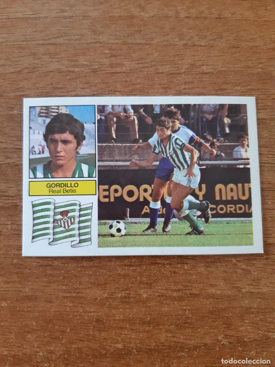 Fu&szlig;ball-Sticker: Gordillo (Betis) Liga 82-83 ESTE. Nunca pegado, sin pegar
