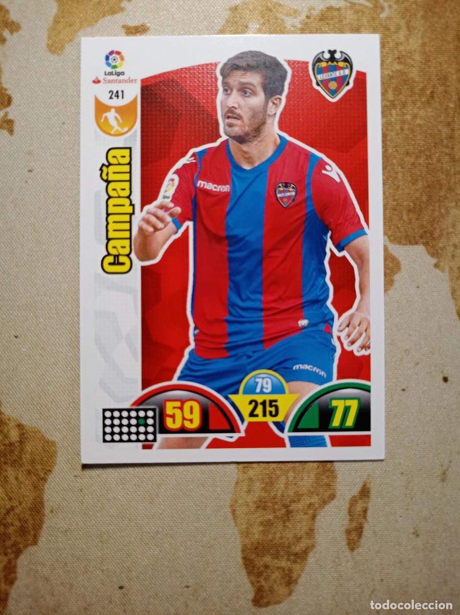 Fu&szlig;ball-Sticker: Levante 241 CAMPA&Ntilde;A Adrenalyn 2017-18