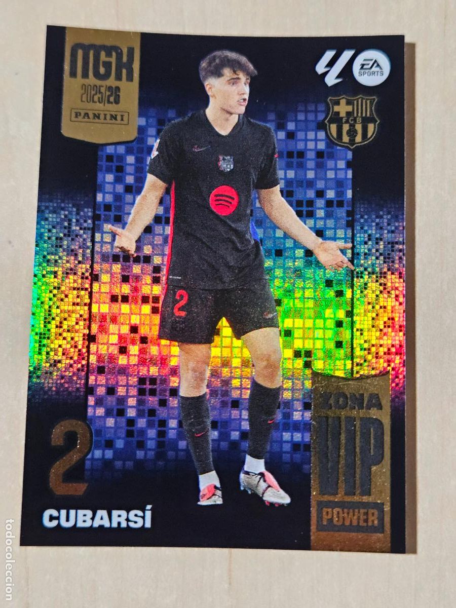 Cromos de f&uacute;tbol: CROMO N&ordm; 392 CUBARSI - MEGACRACKS 2025 26 - ZONA VIP POWER