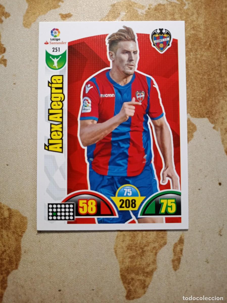 Fu&szlig;ball-Sticker: Levante 251 &Aacute;LEX ALEGR&Iacute;A Adrenalyn 2017-18