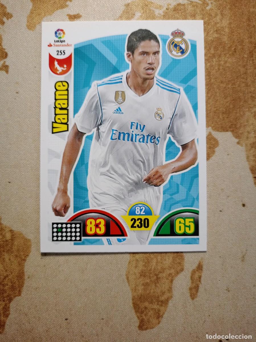 Football Stickers: Real Madrid 255 VARANE Adrenalyn 2017-18