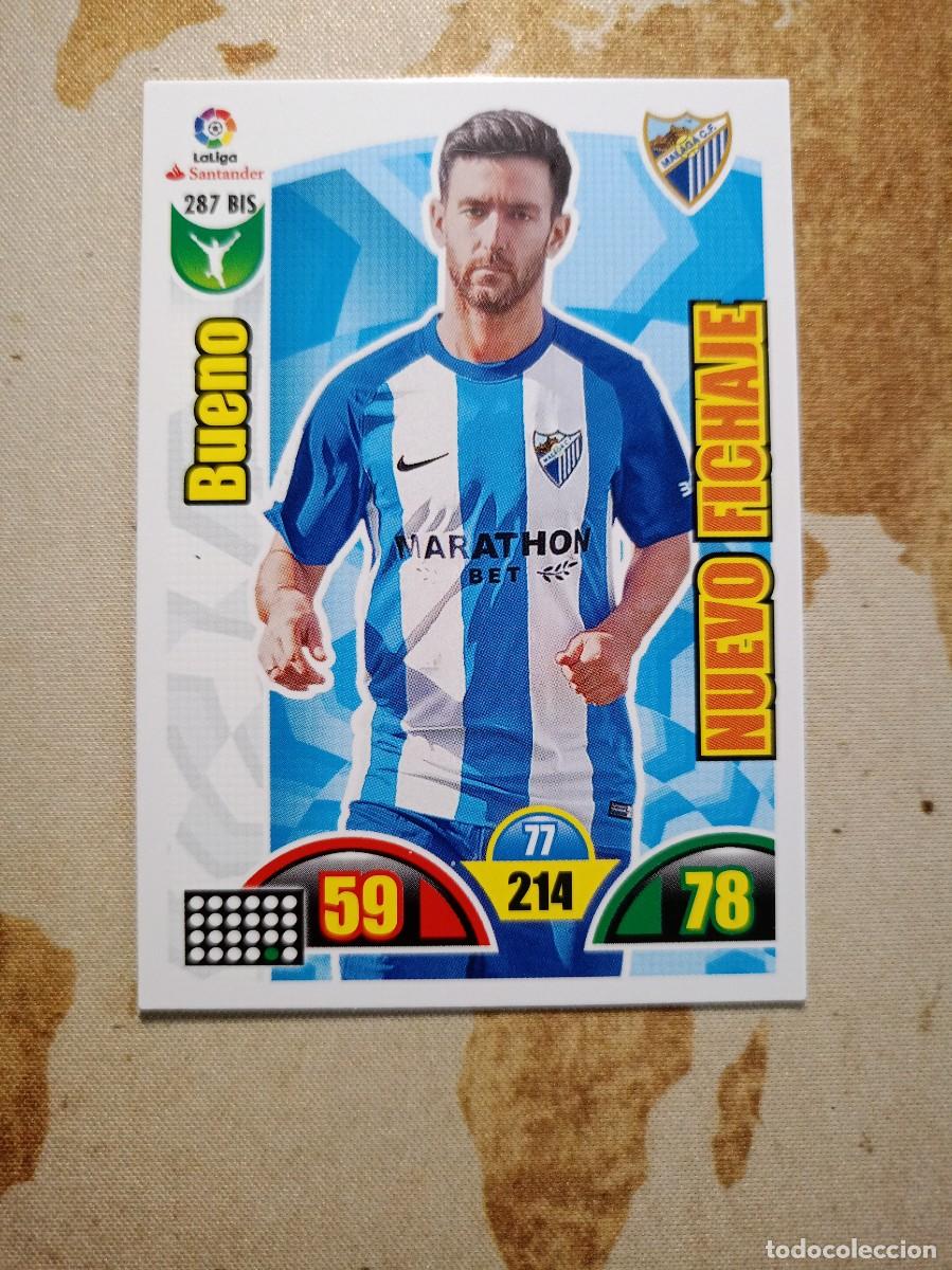 Fu&szlig;ball-Sticker: M&aacute;laga 287 BIS BUENO Adrenalyn 2017-18