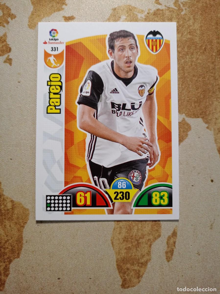 Fu&szlig;ball-Sticker: Valencia 331 PAREJO Adrenalyn 2017-18