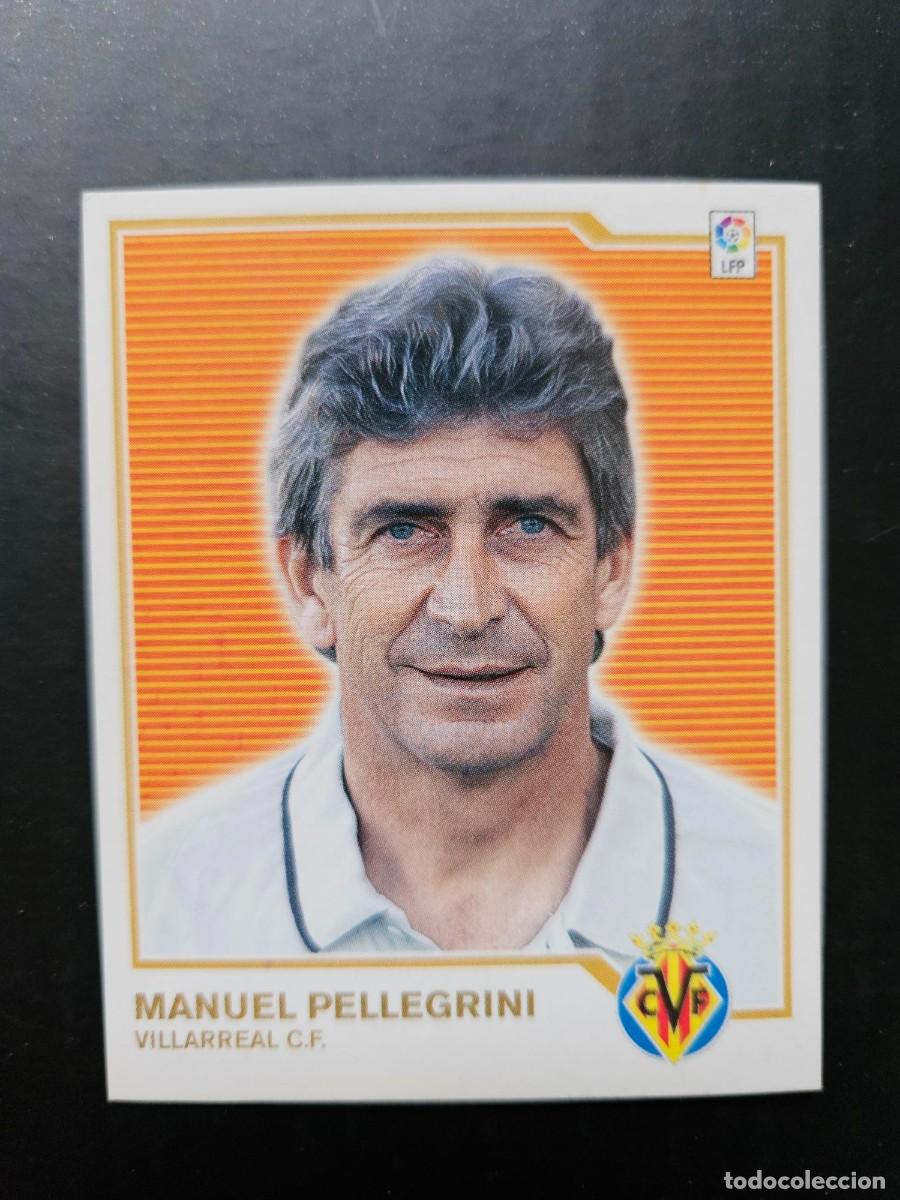 Football Stickers: MANUEL PELLEGRINI VILLARREAL LIGA ESTE 07 08 2007 2008 SIN PEGAR NUNCA PEGADO