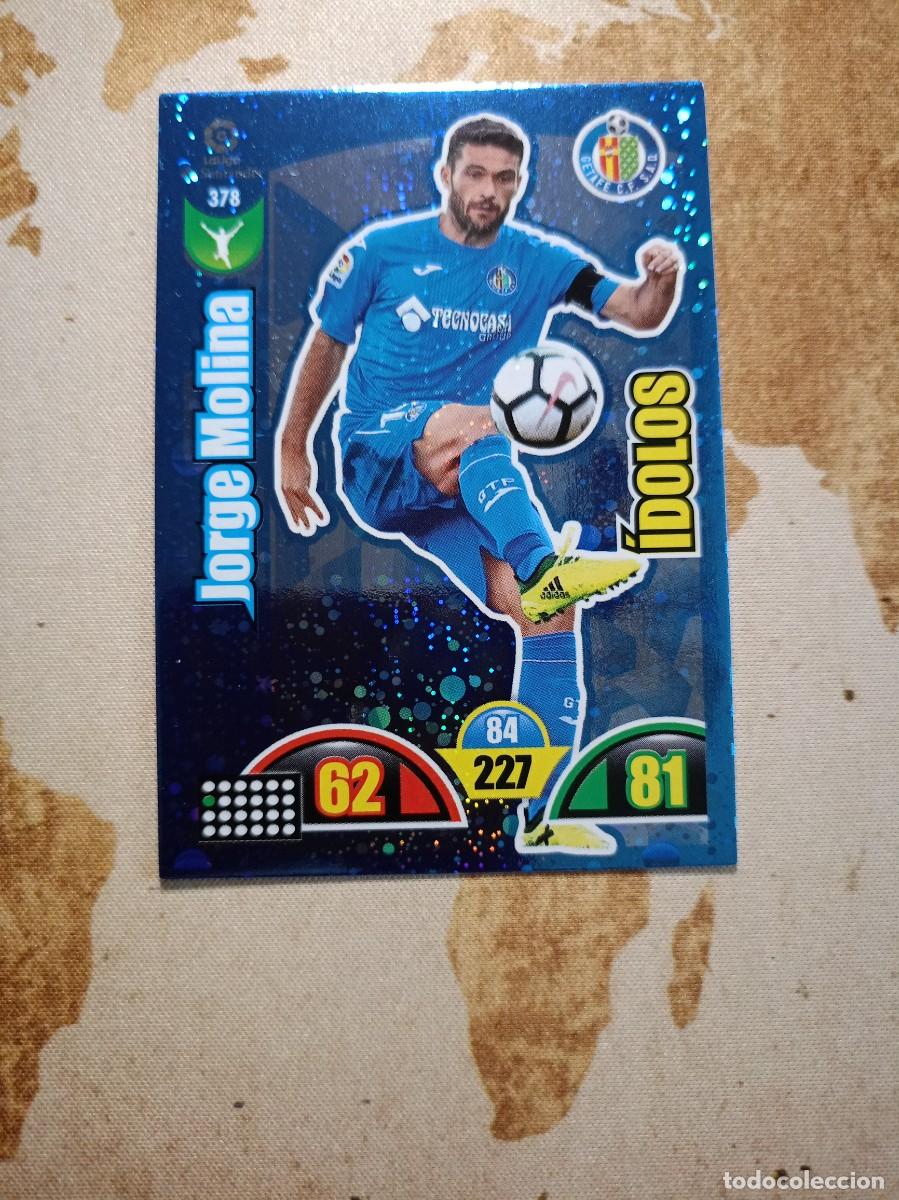 Fu&szlig;ball-Sticker: &Iacute;dolos 378 JORGE MOLINA Adrenalyn 2017-18