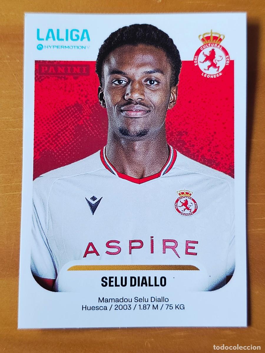 Cromos de F&uacute;tbol: 165 Selu Diallo, Cultural y Deportiva Leonesa, Liga Hypermotion 2&ordf; Divisi&oacute;n, Panini 2025 2026 25 26