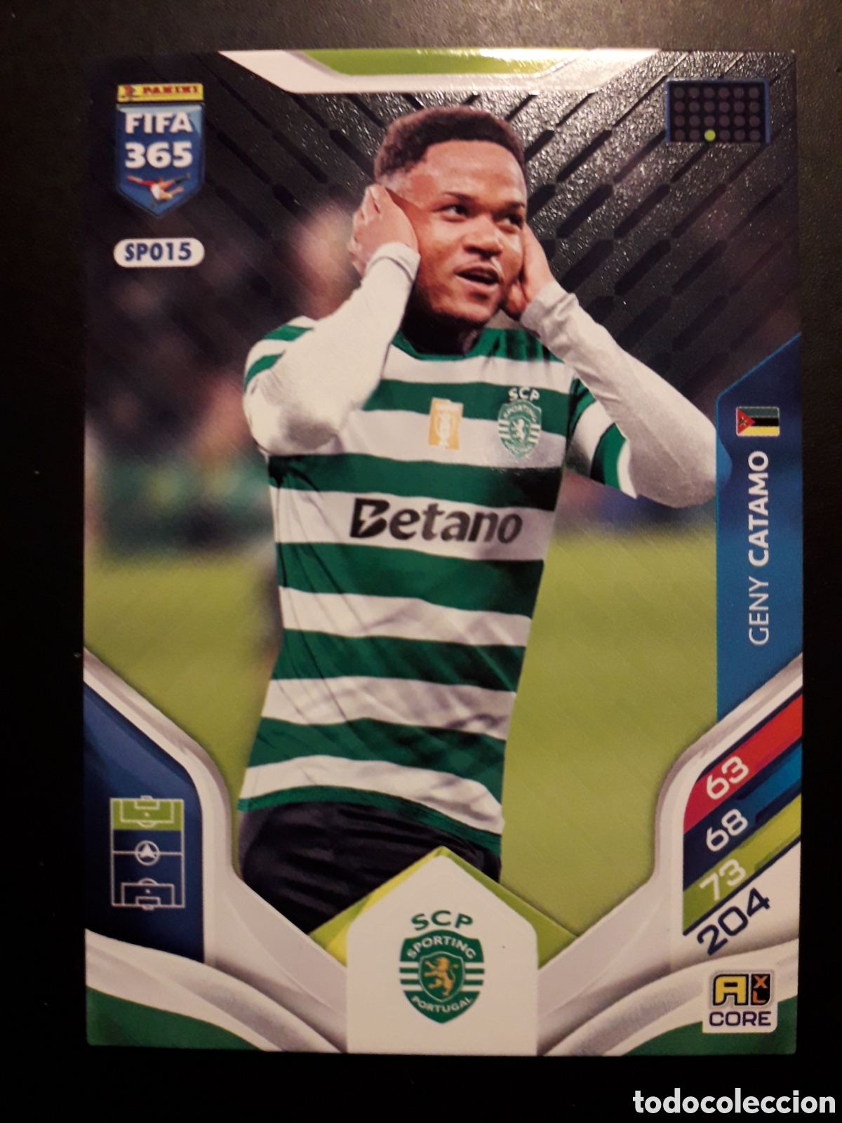 Cromos de f&uacute;tbol: CATAMO SPORTING DE PORTUGAL SP015 B&Aacute;SICA ADRENALYN XL FIFA 365 2026 PEDIDO M&Iacute;NIMO 3&euro;