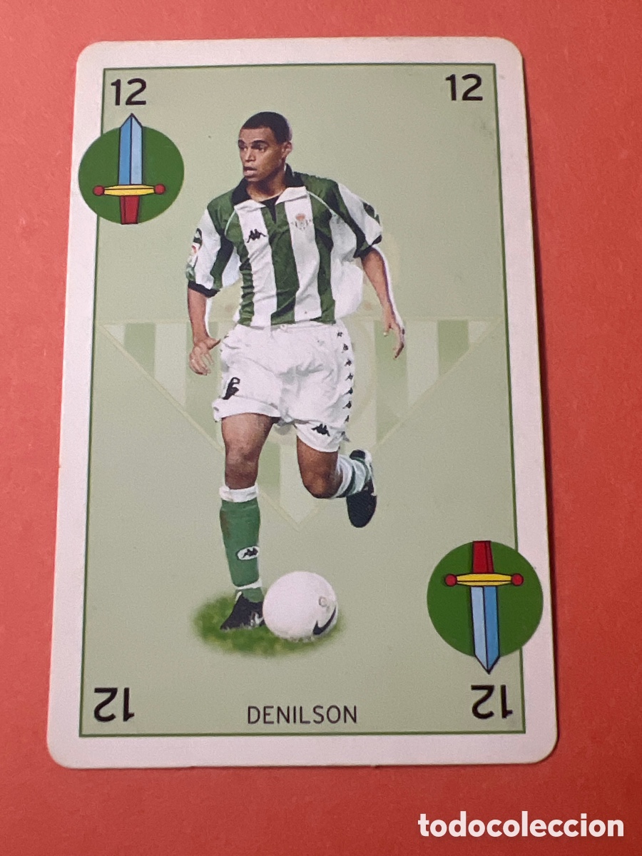 Figurine di Calcio: A10. DENILSON REAL BETIS BALOMPIE CROMO CARTA CARD BARAJA DE LA LIGA MARCA 98-99 FUTBOL 1998-1999