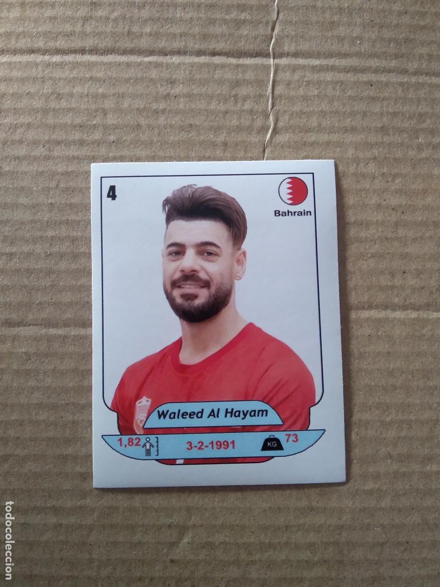 Cromos de Futebol: 4 WALEED AL HAYAM BAHRAIN CROMO FUTBOL ARABIAN GULF CUP 2025 COPA GOLFO ARABIA 25 HORUS