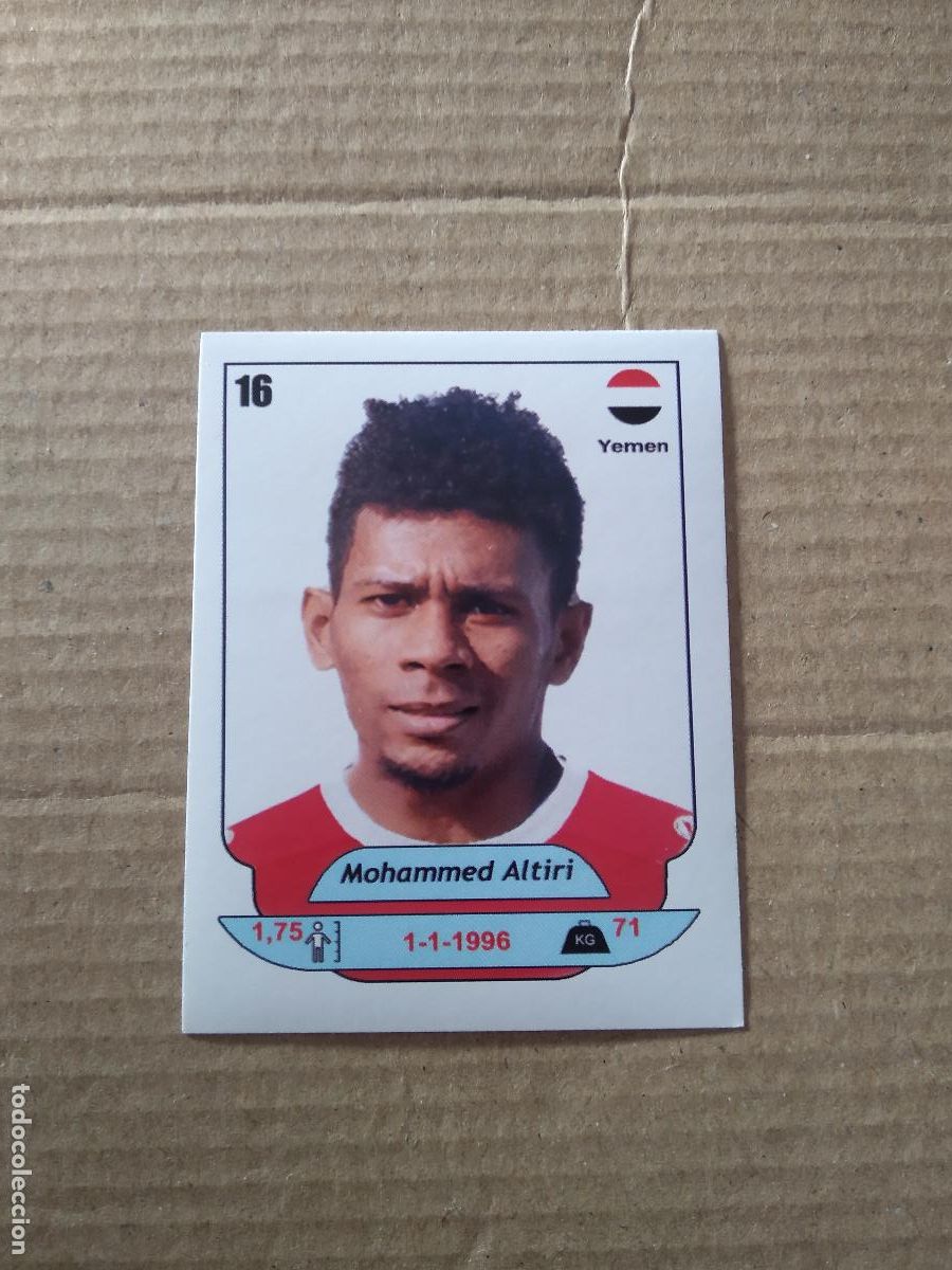 Fu&szlig;ball-Sticker: 16 MOHAMMED ALTIRI YEMEN CROMO FUTBOL ARABIAN GULF CUP 2025 COPA GOLFO ARABIA 25 HORUS