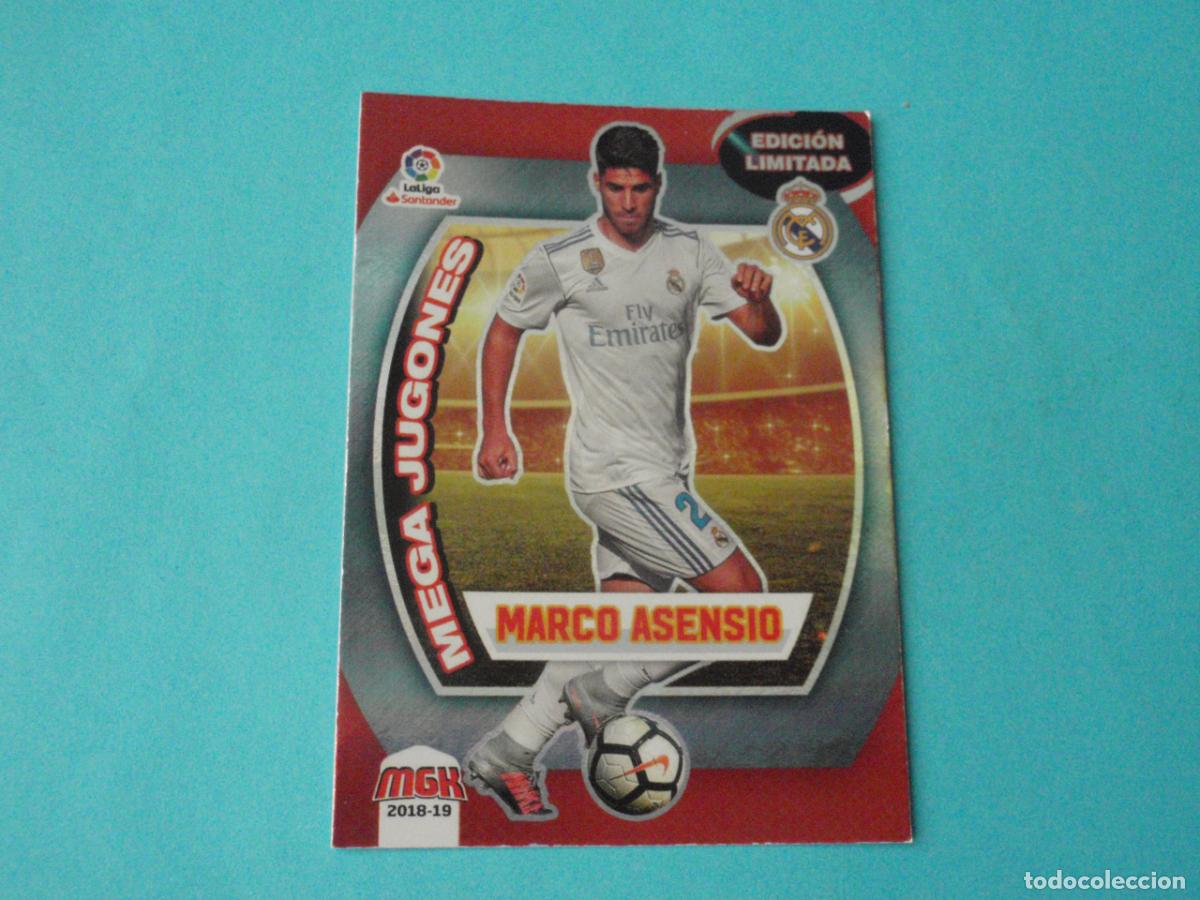 Fu&szlig;ball-Sticker: N&ordm; 368 B MARCO ASENSIO EDICI&Oacute;N LIMITADA. Trading card MGK Megacracks LA LIGA 2018 2019. Panini 18 19