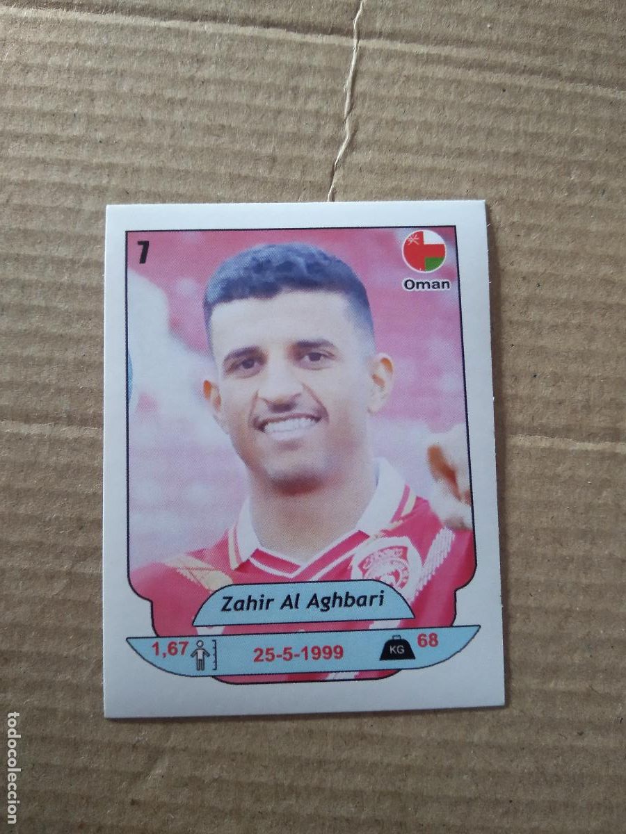 Football Stickers: 7 ZAHIR AL AGHBARI OMAN CROMO FUTBOL ARABIAN GULF CUP 2025 COPA GOLFO ARABIA 25 HORUS
