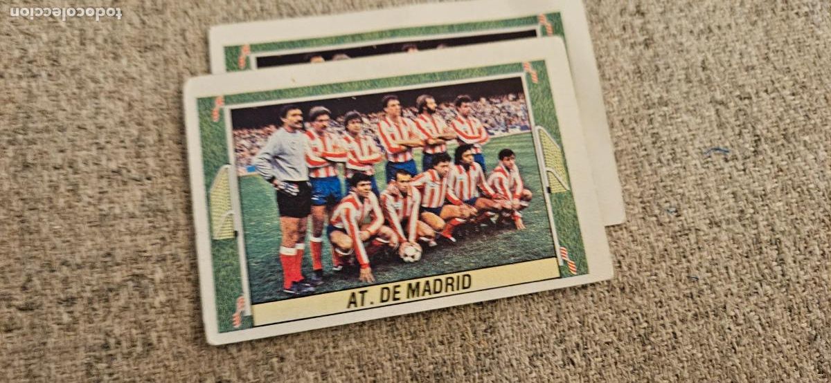 Cromos de F&uacute;tbol: atletico de madrid alineacion este 1984 1985 84 85 sin pegar