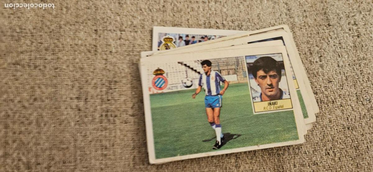 Cromos de f&uacute;tbol: espa&ntilde;ol i&ntilde;aki fichaje 25 este 1984 1985 84 85 sin pegar