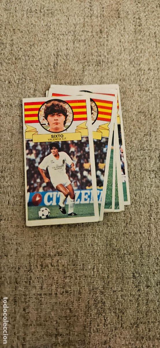 Fu&szlig;ball-Sticker: sixto valencia este 1985 1986 85 86 sin pegar