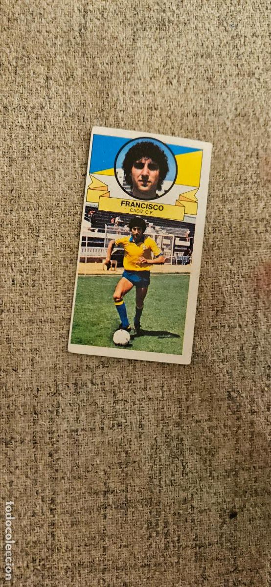 Cromos de F&uacute;tbol: francisco cadiz este 1985 1986 85 86 sin pegar
