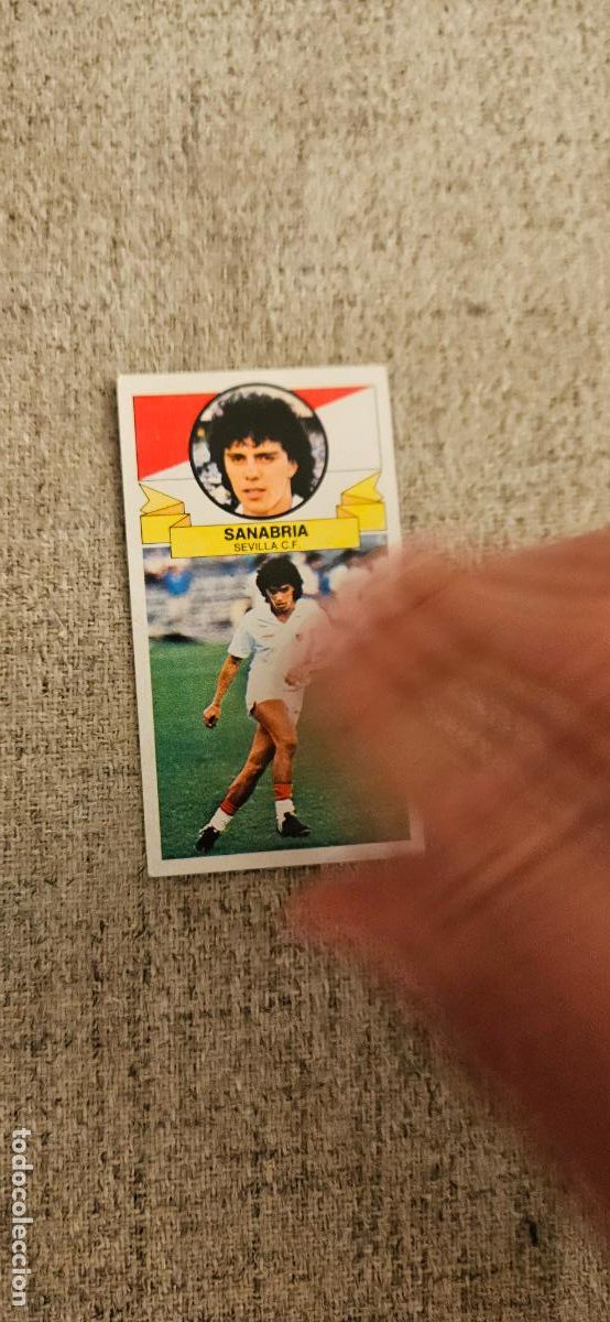 Football Stickers: sanabria sevilla fichaje 10 este 1985 1986 85 86 sin pegar