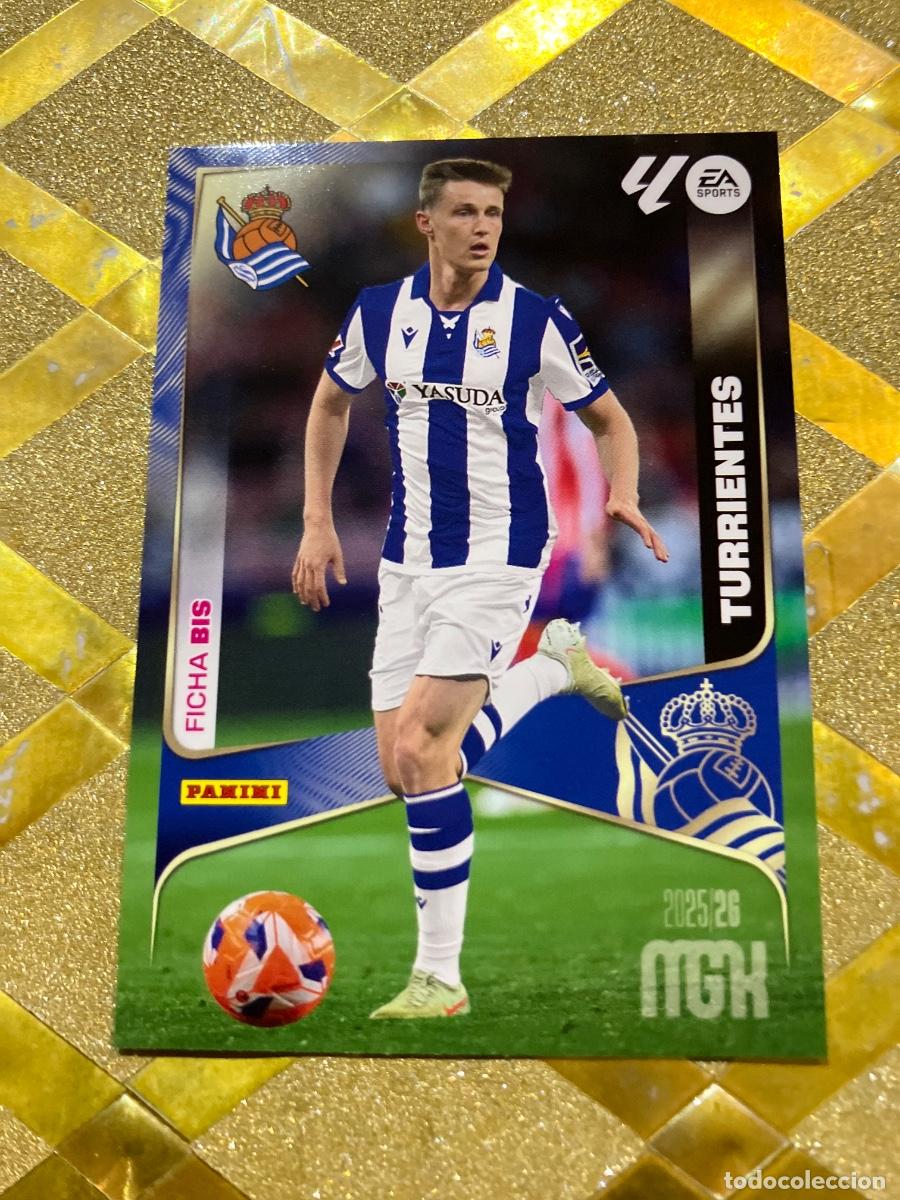 Cromos de F&uacute;tbol: CROMO DE FUTBOL NUMERO BIS 315 TURRIENTES REAL SOCIEDAD MEGACRACKS 2025 2026 MGK PANINI !