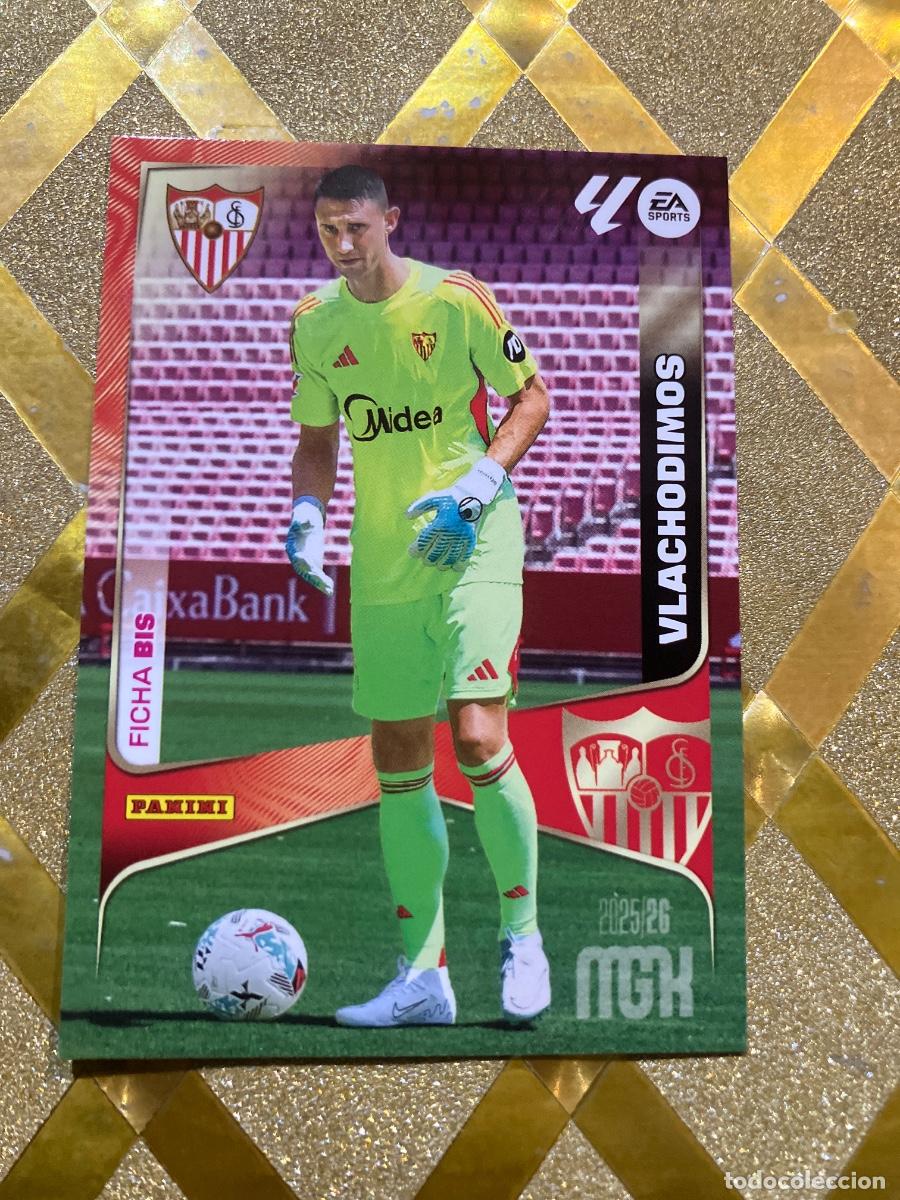 Fu&szlig;ball-Sticker: CROMO DE FUTBOL NUMERO 327 BIS VLACHODIMOS SEVILLA MEGACRACKS 2025 2026 MGK PANINI !