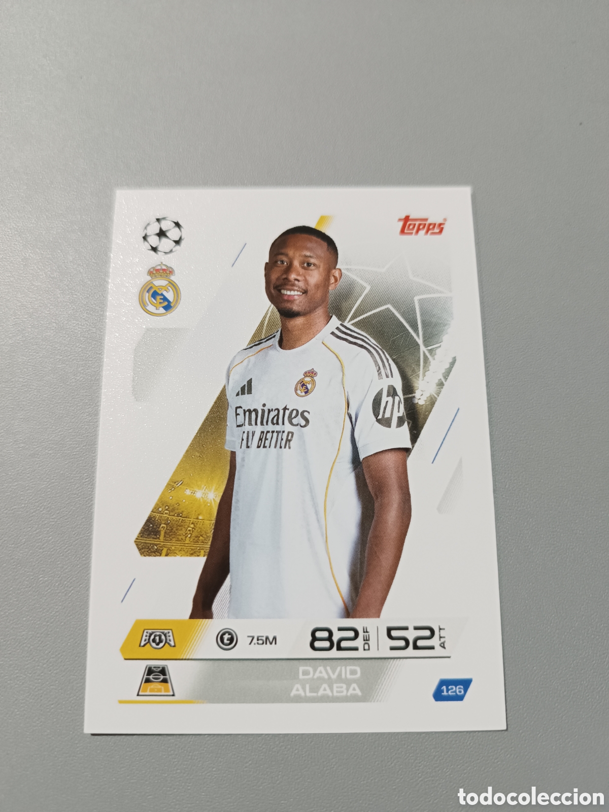 Cromos de Futebol: Alaba 126 Real Madrid - Match Attax 2025 2026 25 26