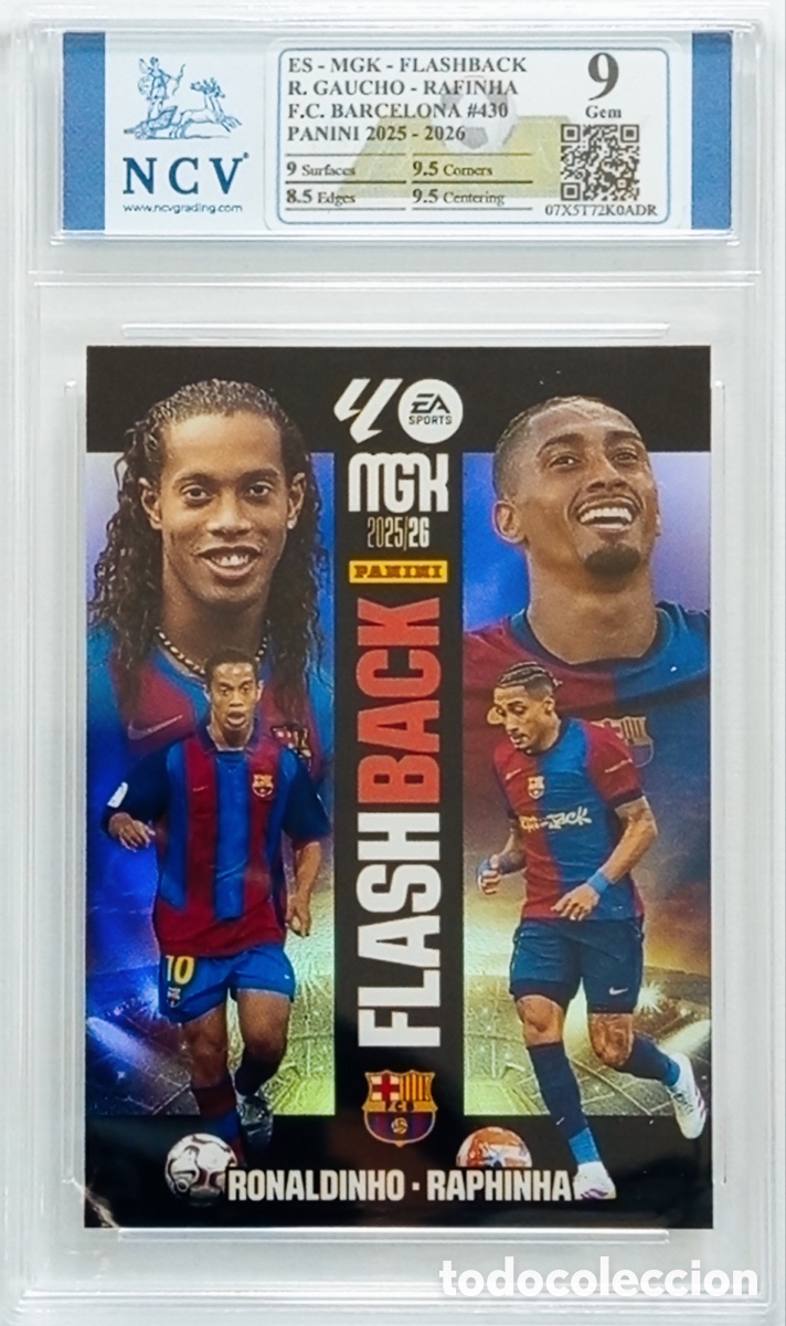 Cromos de f&uacute;tbol: Carta Flashback Ronaldinho Raphi 9 Gem Panini MGK - Foto 1