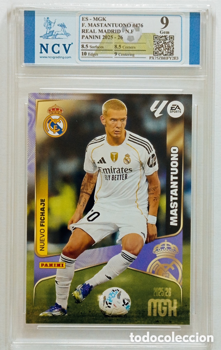Fu&szlig;ball-Sticker: Carta Mastantuono R.Madrid 9 Gem Panini MGK 25/26