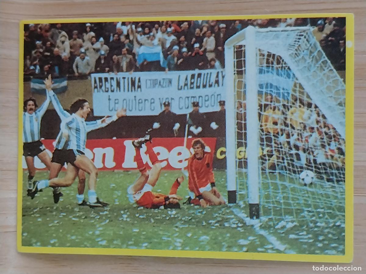 Cromos de F&uacute;tbol: FINAL ARGENTINA 1978 MUNDIAL ESPA&Ntilde;A 82 A&Ntilde;O 1982 ****** CROMO YOGUR DANONE SIN PEGAR NUNCA ORIGINAL