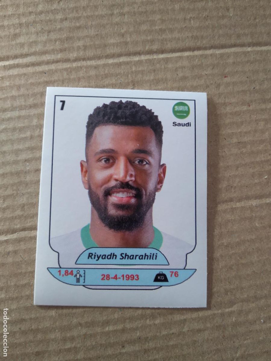 Cromos de F&uacute;tbol: 7 RIYADH SHARAHILI ARABIA SAUDITA CROMO FUTBOL ARABIAN GULF CUP 2025 COPA GOLFO ARABIA 25 HORUS