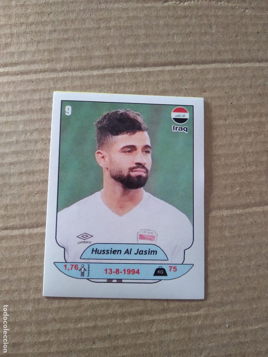 Fu&szlig;ball-Sticker: 9 HUSSIEN AL JASIM IRAQ IRAK CROMO FUTBOL ARABIAN GULF CUP 2025 COPA GOLFO ARABIA 25 HORUS