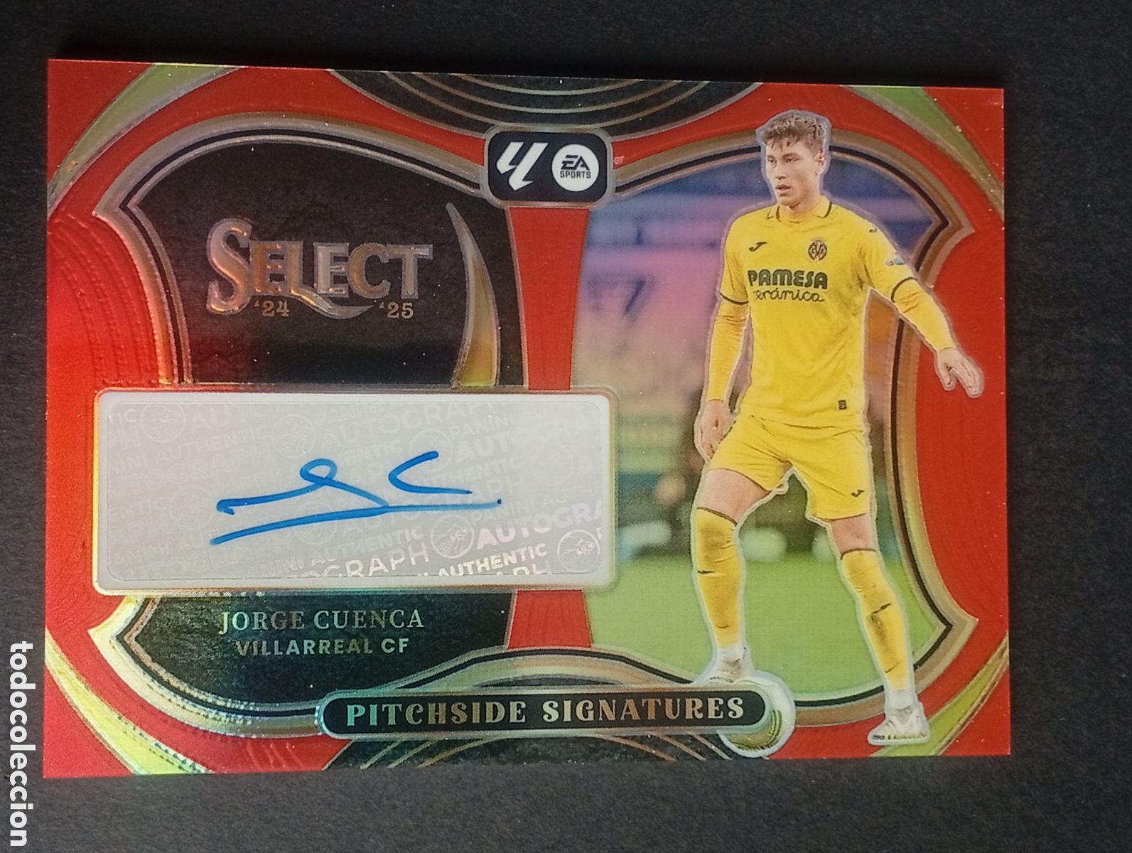 Cromos de f&uacute;tbol: auto prizm JORGE CUENCA VILLARREAL 2024 2025 24 25 CARDS AUT&Oacute;GRAFO MEGACRACKS ADRENALYN TOPPS CROMO
