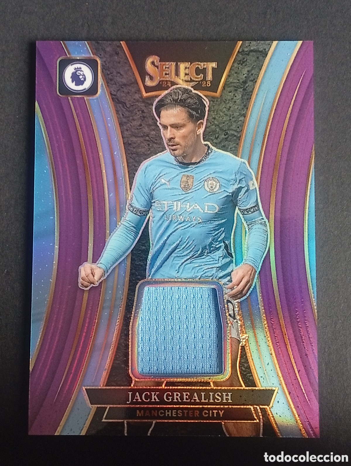 Figurine di Calcio: patch numerado 29/49 JACK GREALISH MANCHESTER CITY 2024 2025 25 CAMISETA CARD RELIC PREMIER LEAGUE