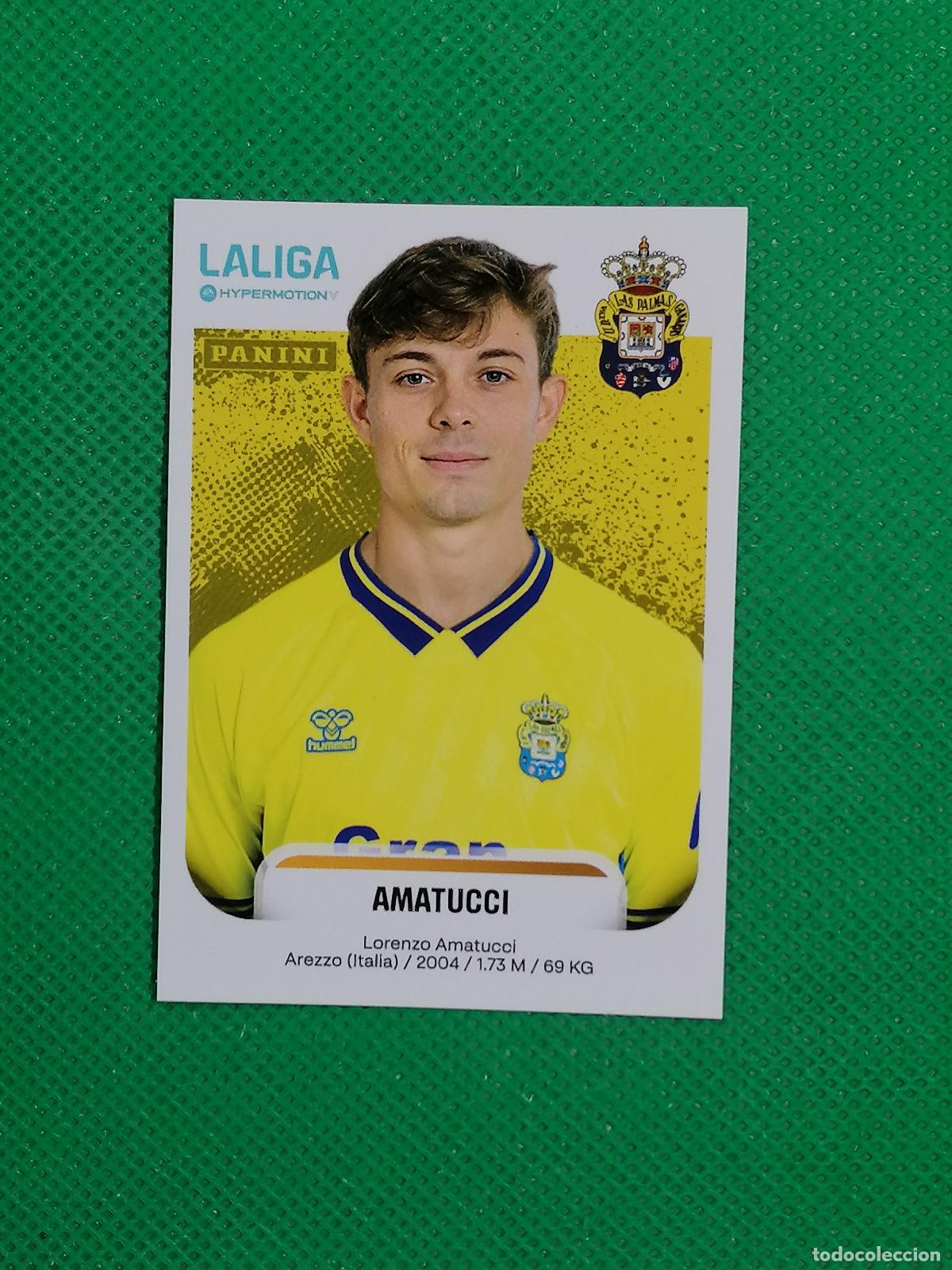 Football Stickers: 259 AMATUCCI LAS PALMAS ⚽ PANINI LIGA HYPERMOTION 25 26 2025 2026 ⚽