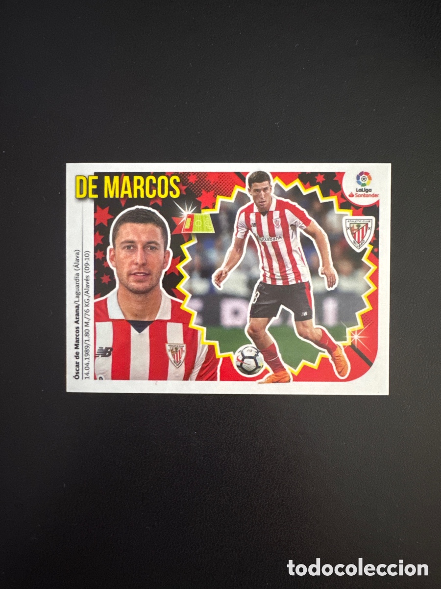 Cromos de Futebol: DE MARCOS ATHLETIC DE BILBAO N&Uacute;MERO 3 LIGA ESTE 2018 2019