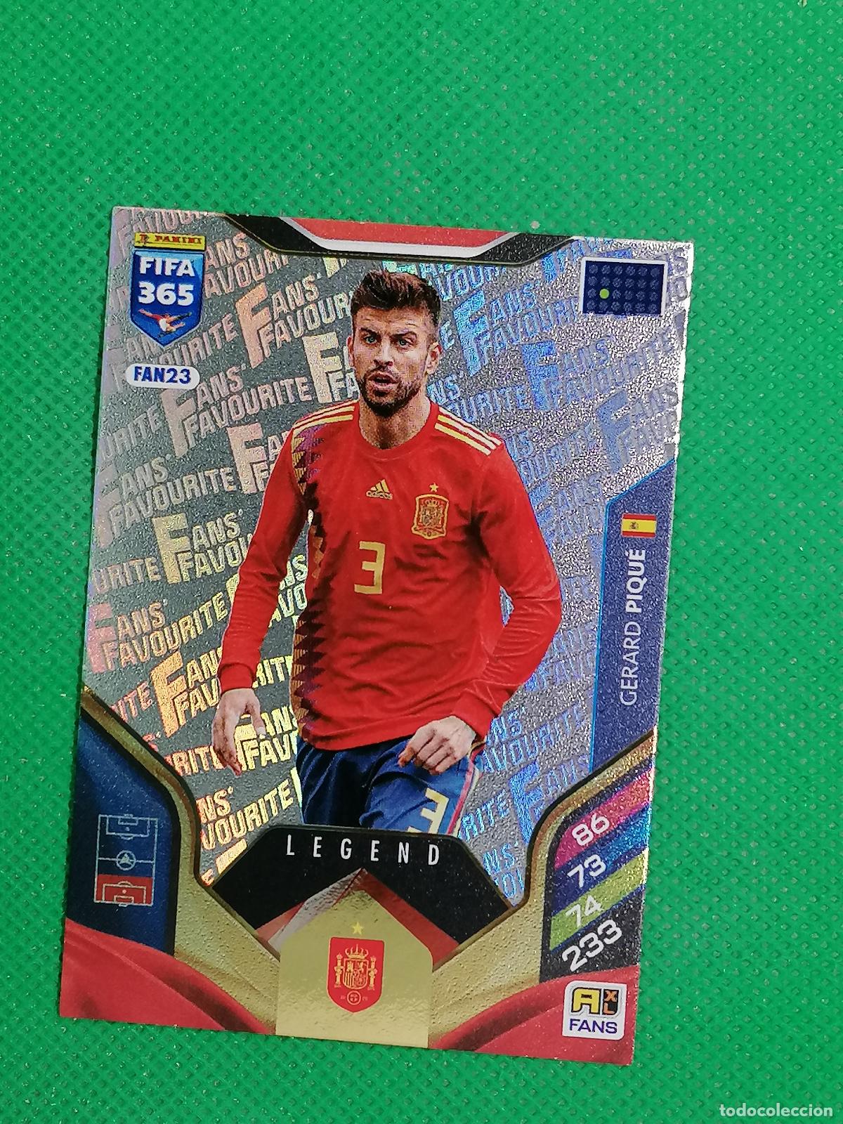Cartes &agrave; collectionner de Football: FAN23 GERARD PIQUE ESPA&Ntilde;A LEGEND FANS FAVOURITE ⚽ PANINI ADRENALYN FIFA 365 2025 2026 25 26 ⚽