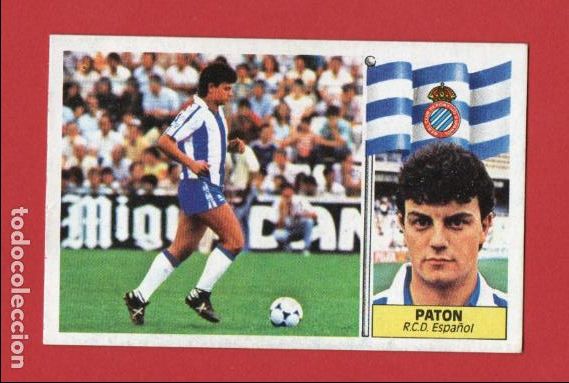 Cromos de F&uacute;tbol: ESTE 86 87 PATON COLOCA DEL RCD ESPA&Ntilde;OL NUEVO SIN PEGAR ESTE 1986 1987
