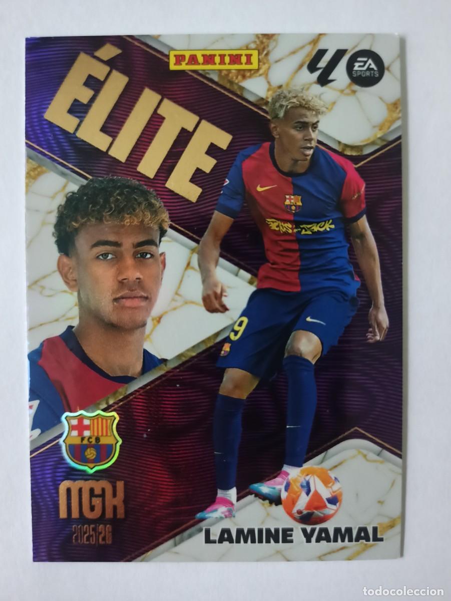 Cromos de F&uacute;tbol: CARD 9 &Eacute;LITE LAMINE YAMAL FC BARCELONA BAR&Ccedil;A SPAIN - LIGA MEGACRACKS MGK PANINI 2025 2026 25 26