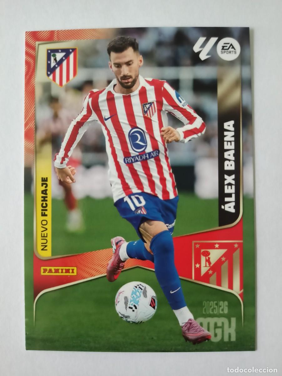 Figurine di Calcio: CARD 447 ALEX BAENA ATL&Eacute;TICO ATLETI NUEVO FICHAJE - LIGA MEGACRACKS MGK 2025 2026 25 26 PANINI