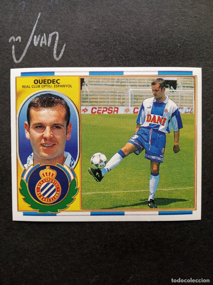 Fu&szlig;ball-Sticker: OUEDEC RCD ESPANYOL FRANCIA ⚽ COLECCIONES ESTE &reg; 1996 1997 LIGA FUTBOL 96 97 SIN PEGAR NUNCA