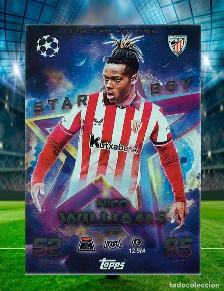 Cromos de f&uacute;tbol: Nico Williams - Edici&oacute;n Limitada - Topps Match Attax 2025/26 - LE 6