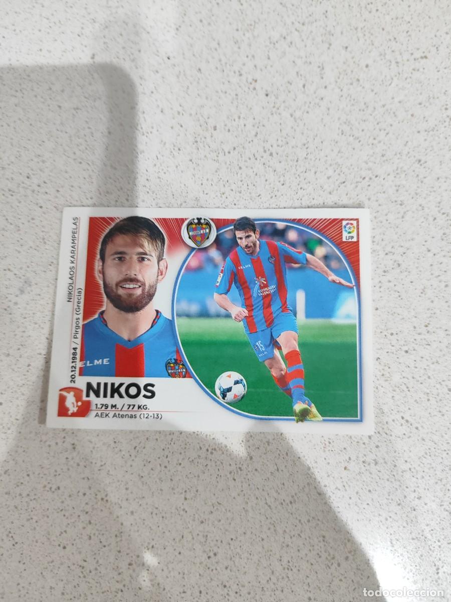 Cromos de Futebol: CROMO N&Uacute;MERO 8 NIKOS LEVANTE. LIGA ESTE 14/15.