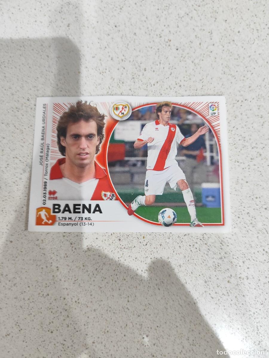 Figurine di Calcio: CROMO N&Uacute;MERO 10 BAENA RAYO VALLECANO. LIGA ESTE 14/15.