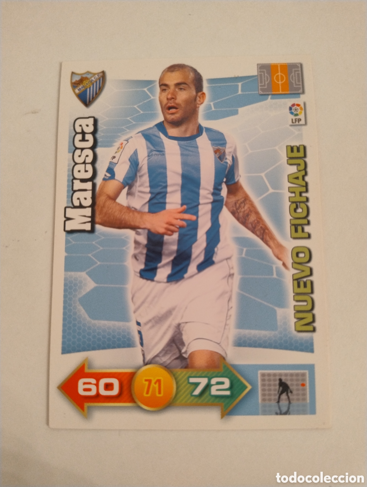 Figurine di Calcio: Maresca - M&aacute;laga - Adrenalyn XL Liga 2010 - 2011 Nuevo Fichaje