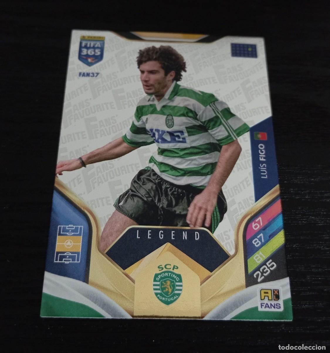 Cromos de f&uacute;tbol: -PANINI ADRENALYN FIFA 365 2026 : FAN37 LUIS FIGO ( SPORTING LISBOA ) FAN 37 -- LEGEND --
