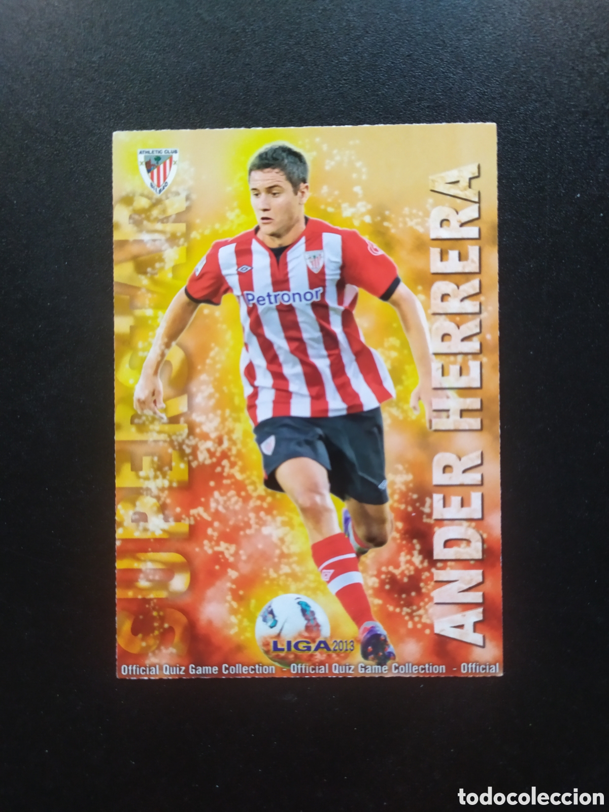 Cromos de f&uacute;tbol: Mundicromo fichas Liga 2012 2013 12 13 Ander Herrera superstar mate n&deg; 267 Athletic Bilbao