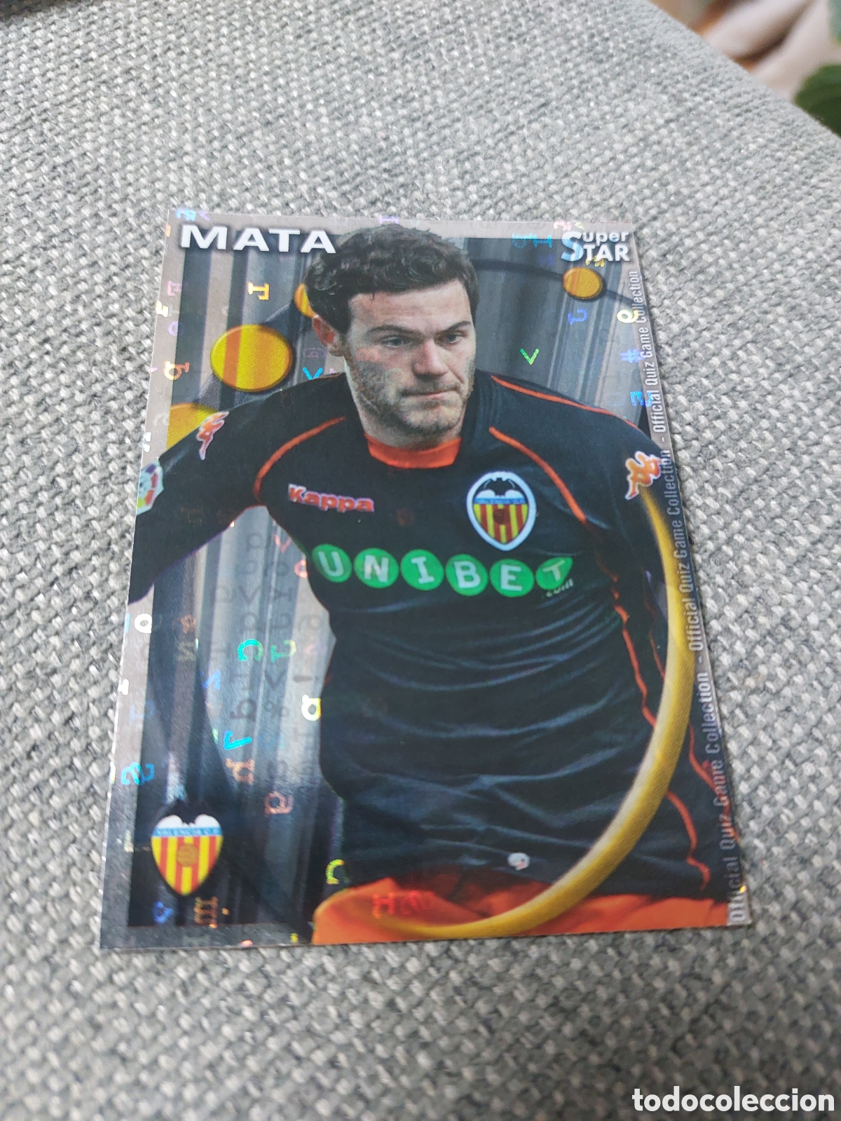 Fu&szlig;ball-Sticker: 80 MATA VALENCIA FONDO LETRAS CROMO MUNDICROMO LIGA QUIZ GAME 2010 2011 10 11