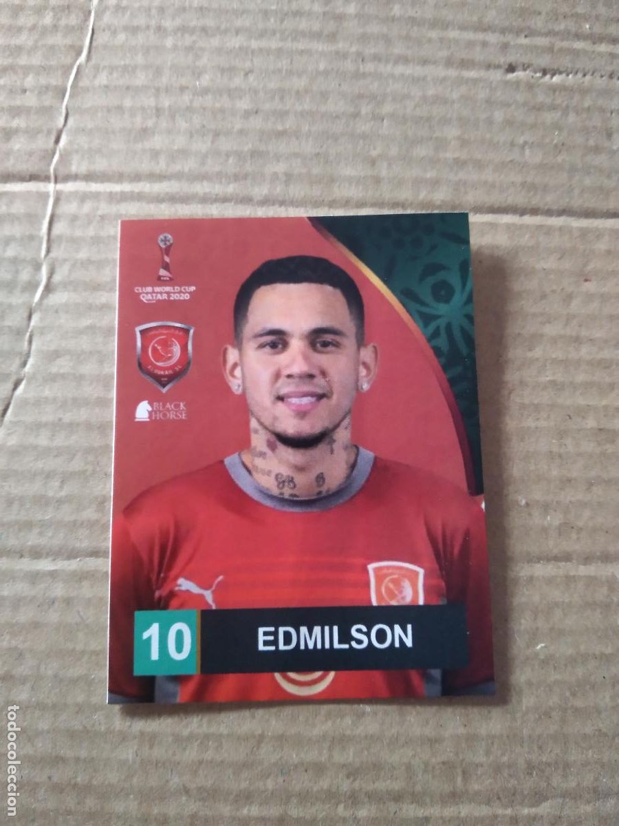 Figurine di Calcio: DUHAIL 8 EDMILSON AL DUHAIL CROMO FUTBOL CLUB WORLD CUP 2020 BLACK HORSE MUNDIAL CLUBES